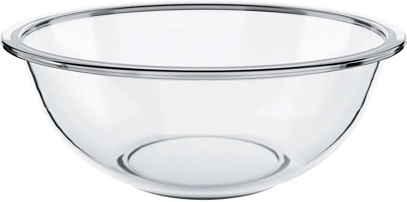 MARINEX Glass Bowl Plus 4 L - Large Durable Heat-Resistant Mixing & Serving Bowl|Transparent Multi-Purpose Bowl|Microwave,Freezer&Dishwasher Safe|Ideal for Mixing,Baking,Pasta,Desserts&Everyday Meals - Image 1